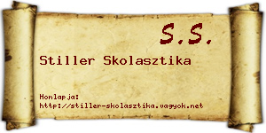 Stiller Skolasztika névjegykártya